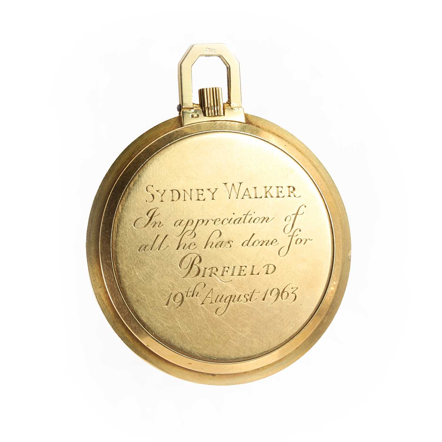 An 18ct gold Patek Philippe open faced pocket watch, - Image 3 of 12