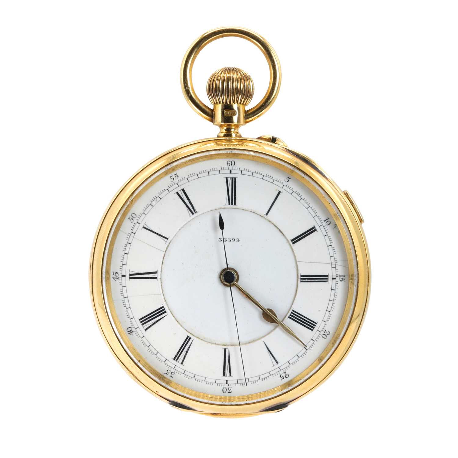 An 18ct gold pocket watch, by WT Story,