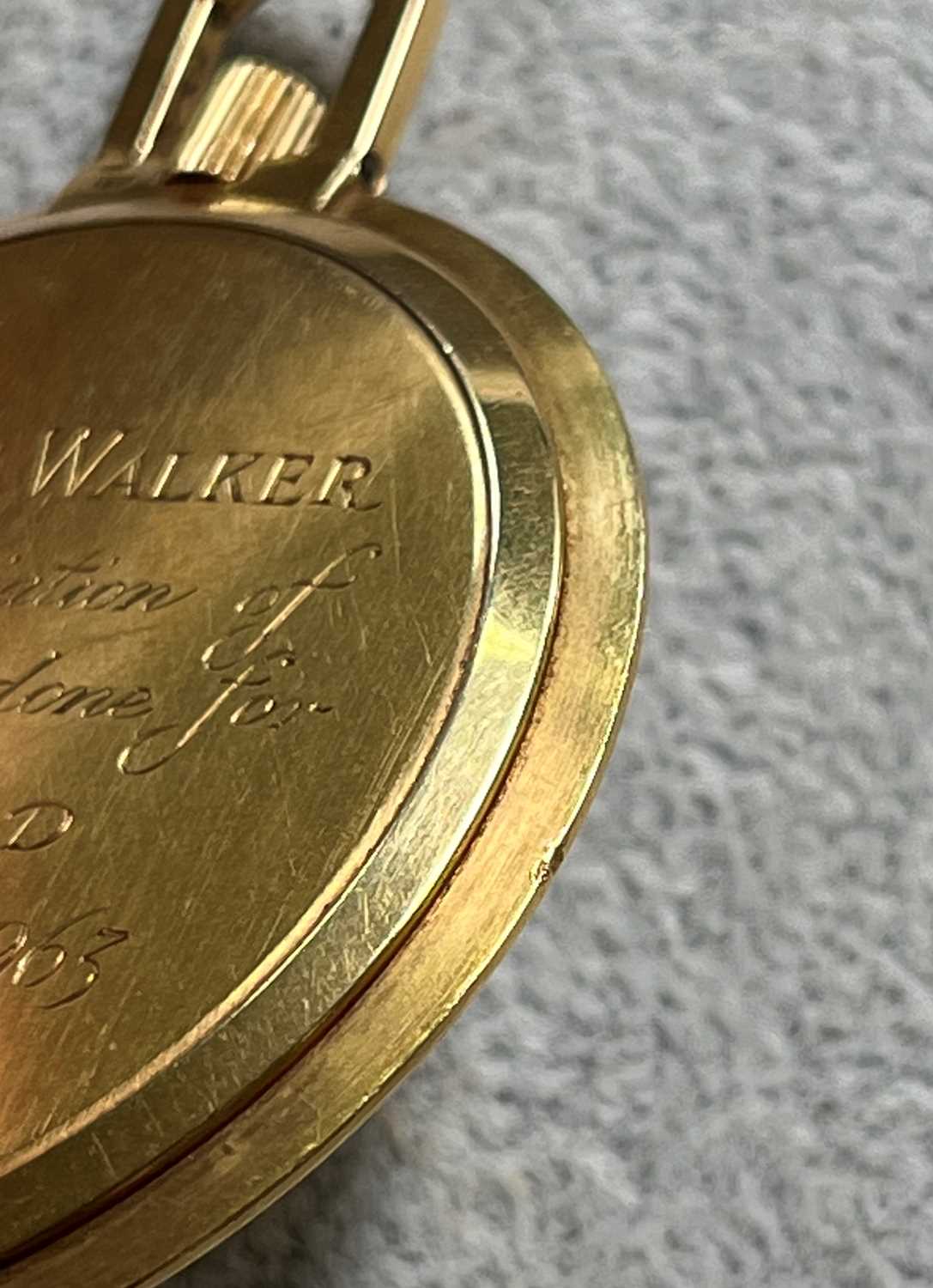 An 18ct gold Patek Philippe open faced pocket watch, - Image 6 of 12