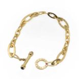 An 18ct gold 'Chic and Shine' link bracelet, by Roberto Coin,
