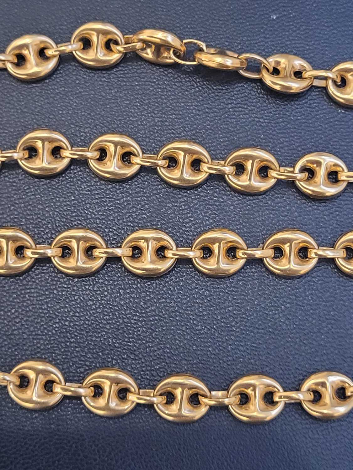 An 18ct gold anchor link chain by UnoAErre, - Image 2 of 3