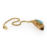 A Victorian snake bracelet,