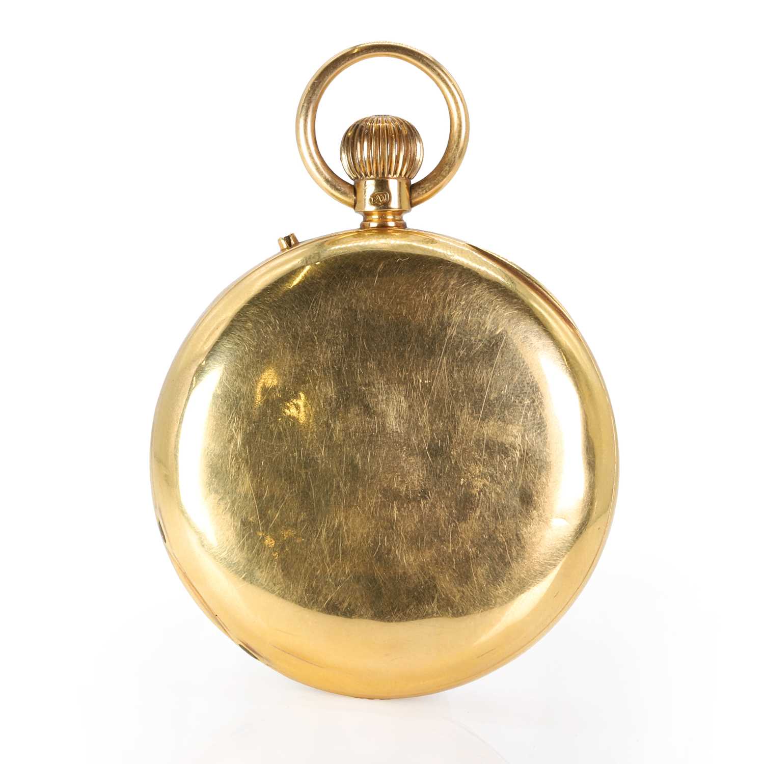 An 18ct gold side wind hunter pocket watch, by J.W. Benson, - Image 3 of 5