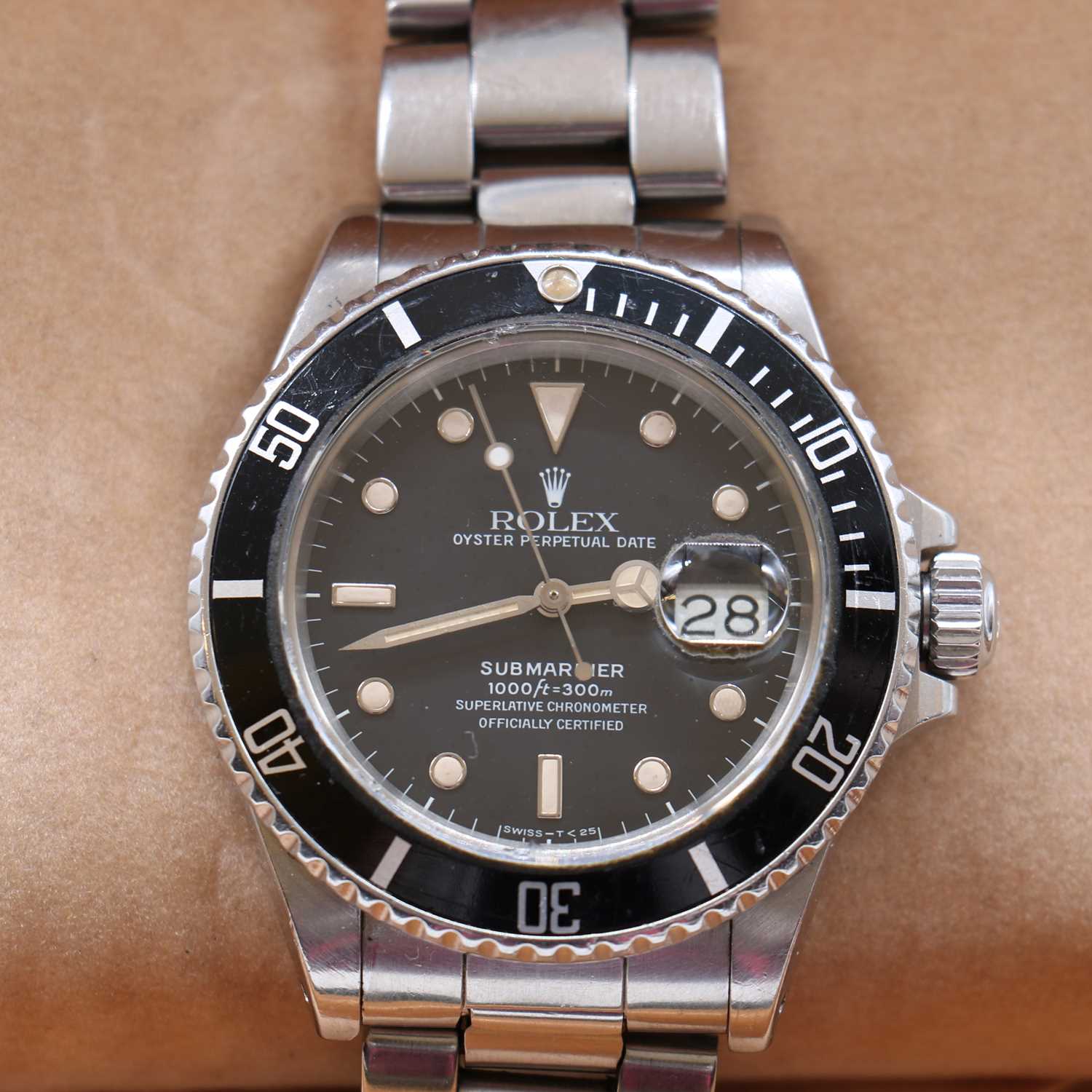 A gentlemen's stainless steel Rolex 'Oyster Perpetual Submariner' automatic bracelet watch, - Image 3 of 5