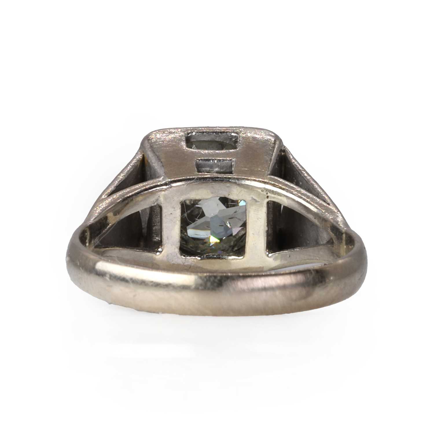 An old cut diamond single stone ring, - Image 3 of 3