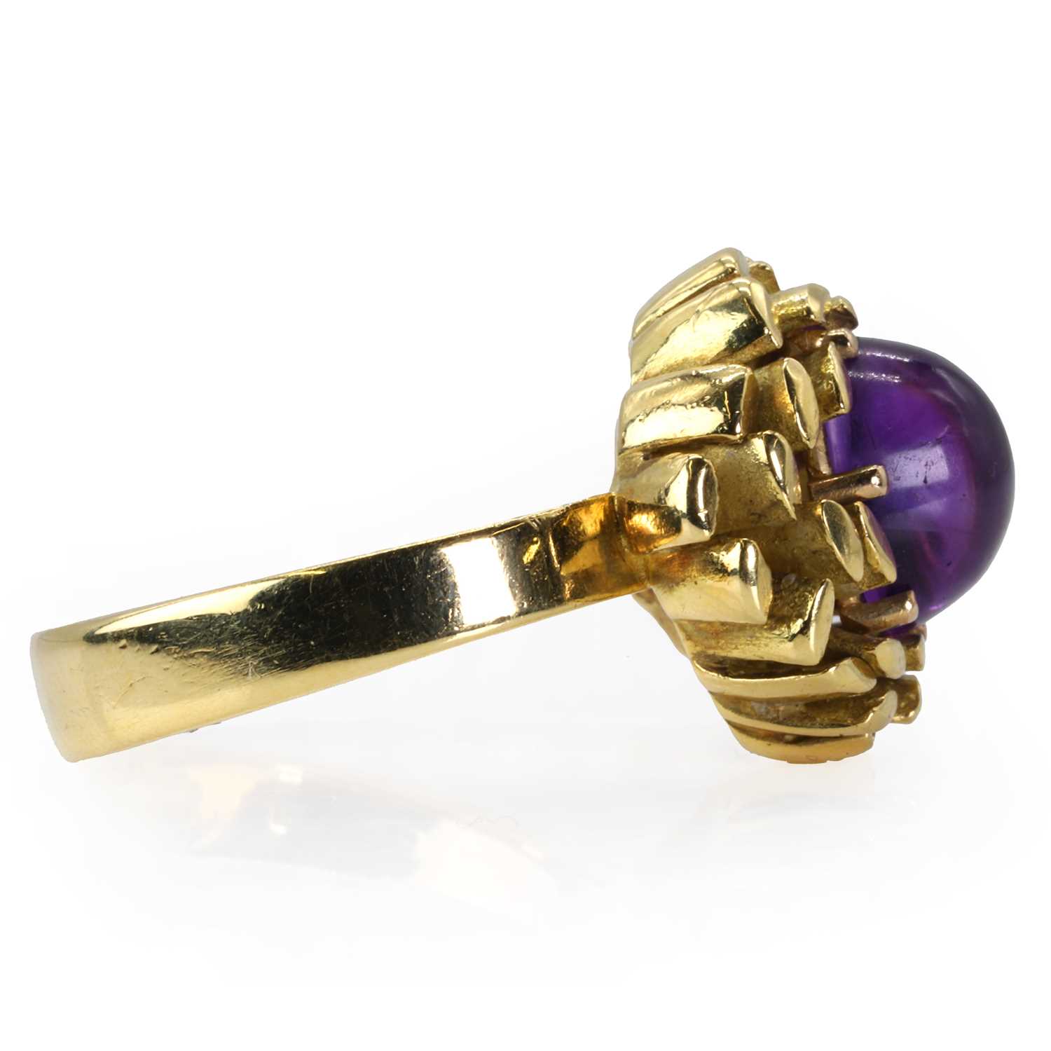An 18ct gold amethyst ring by John Donald, c.1989, - Image 3 of 5