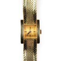 A ladies' 18ct gold Omega mechanical bracelet watch,