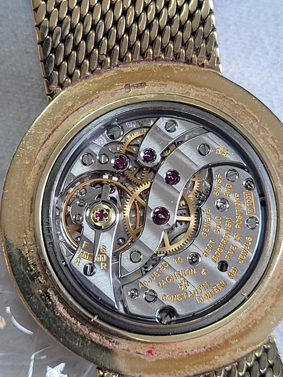 A gentlemen's 18ct gold Vacheron Constantin Geneve slimline mechanical bracelet watch, 1962, - Image 3 of 4