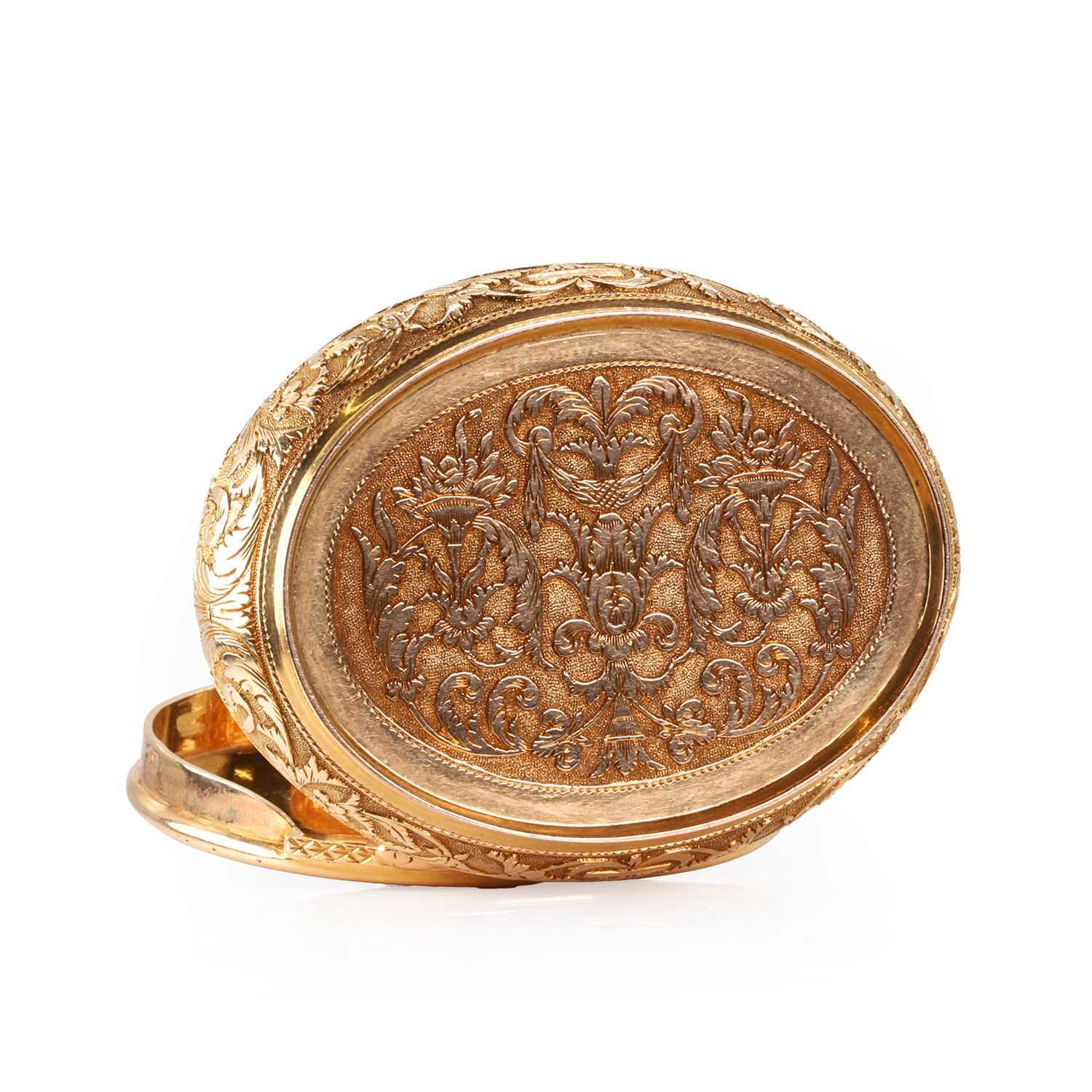 A French gold oval snuffbox, - Image 5 of 7