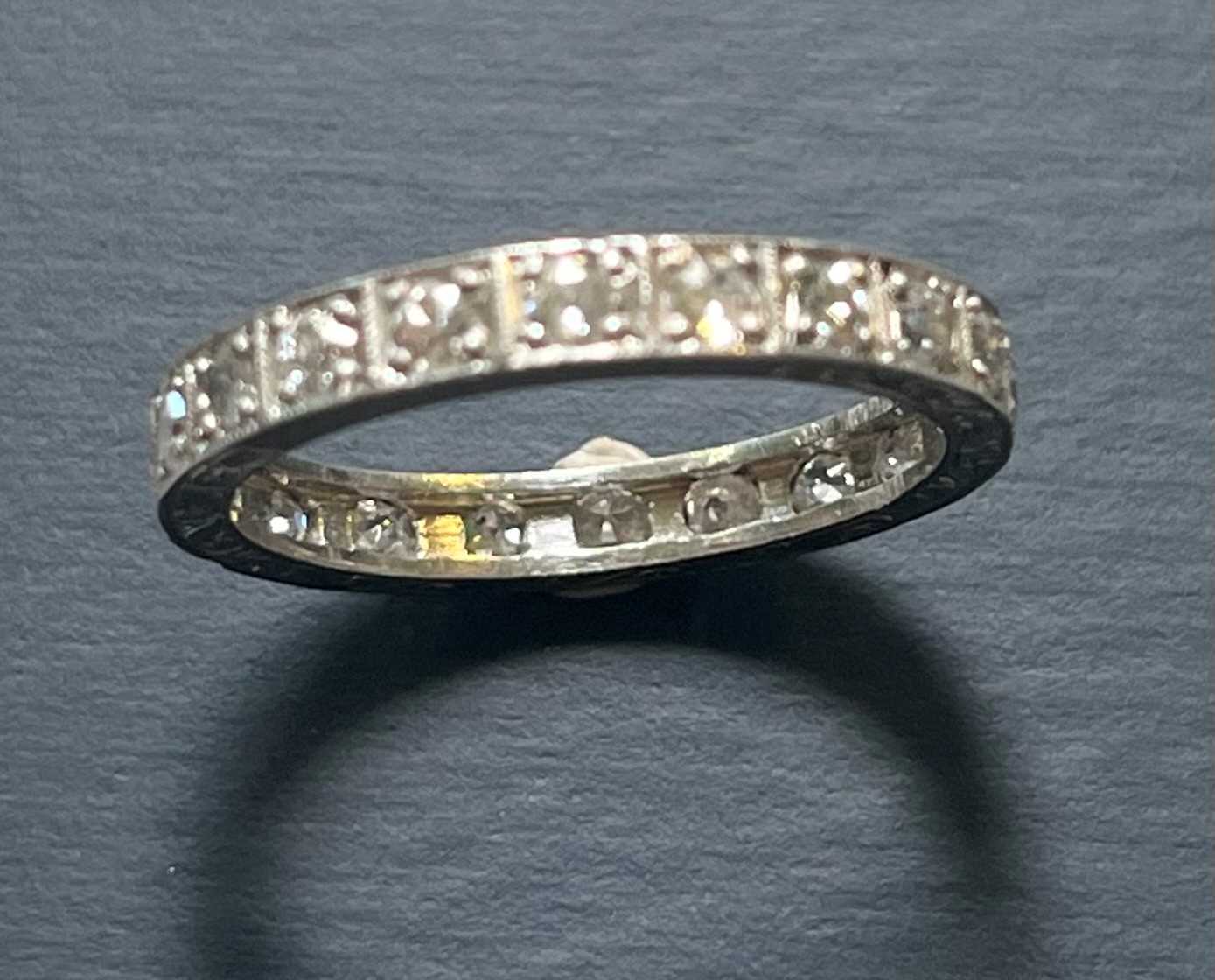 An Art Deco diamond eternity ring, - Image 7 of 11