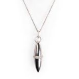 An 18ct white gold diamond 'Velocity' pendant, by Boodles,