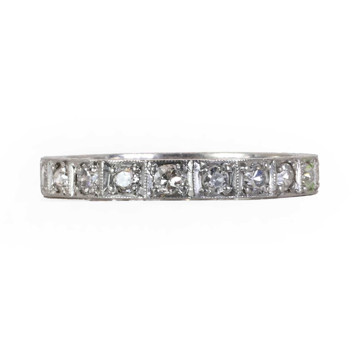 An Art Deco diamond eternity ring, - Image 2 of 11