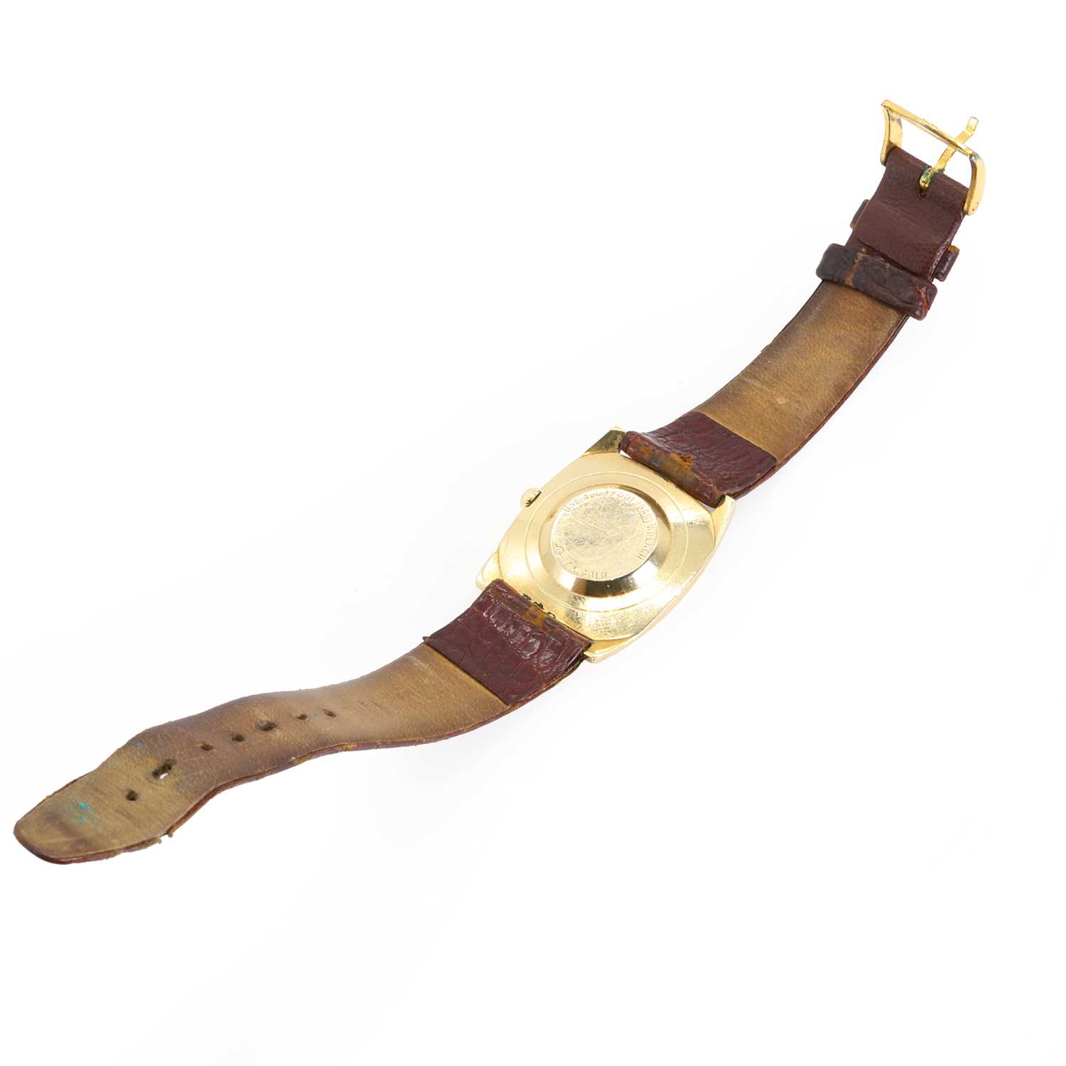 A gold Le Coultre Master Mariner automatic strap watch, - Image 3 of 3