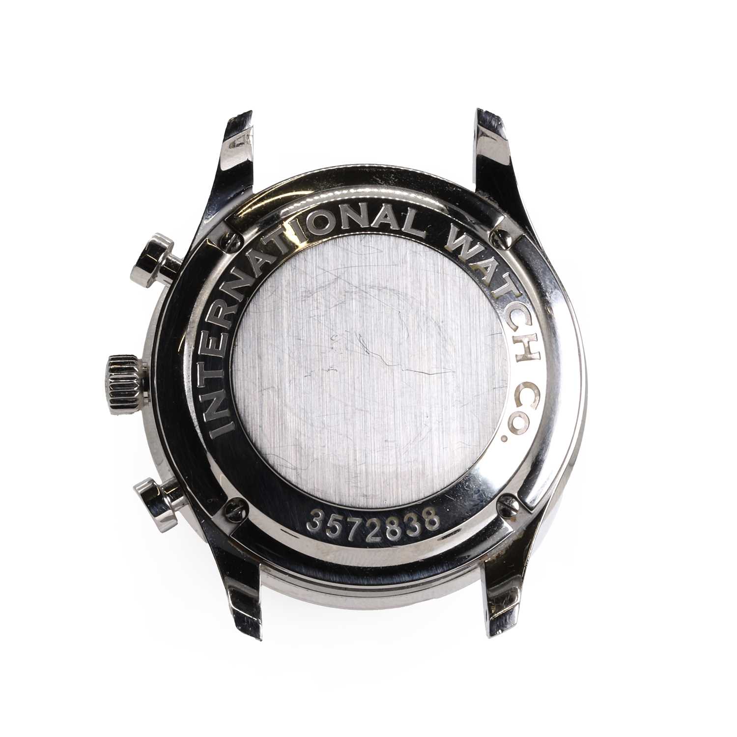 A gentlemen's stainless steel IWC Schaffhausen chronograph automatic strap watch, - Image 5 of 5