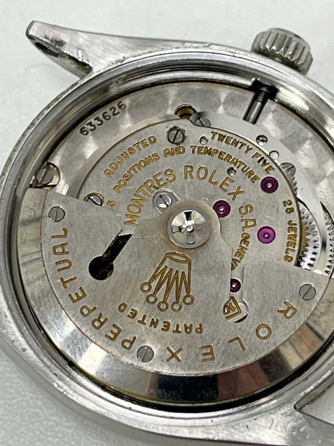 A gentlemen's stainless steel Rolex Oyster Perpetual automatic watch, c.1957, - Image 5 of 5