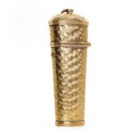 A Continental gold etui, mid-18th century,