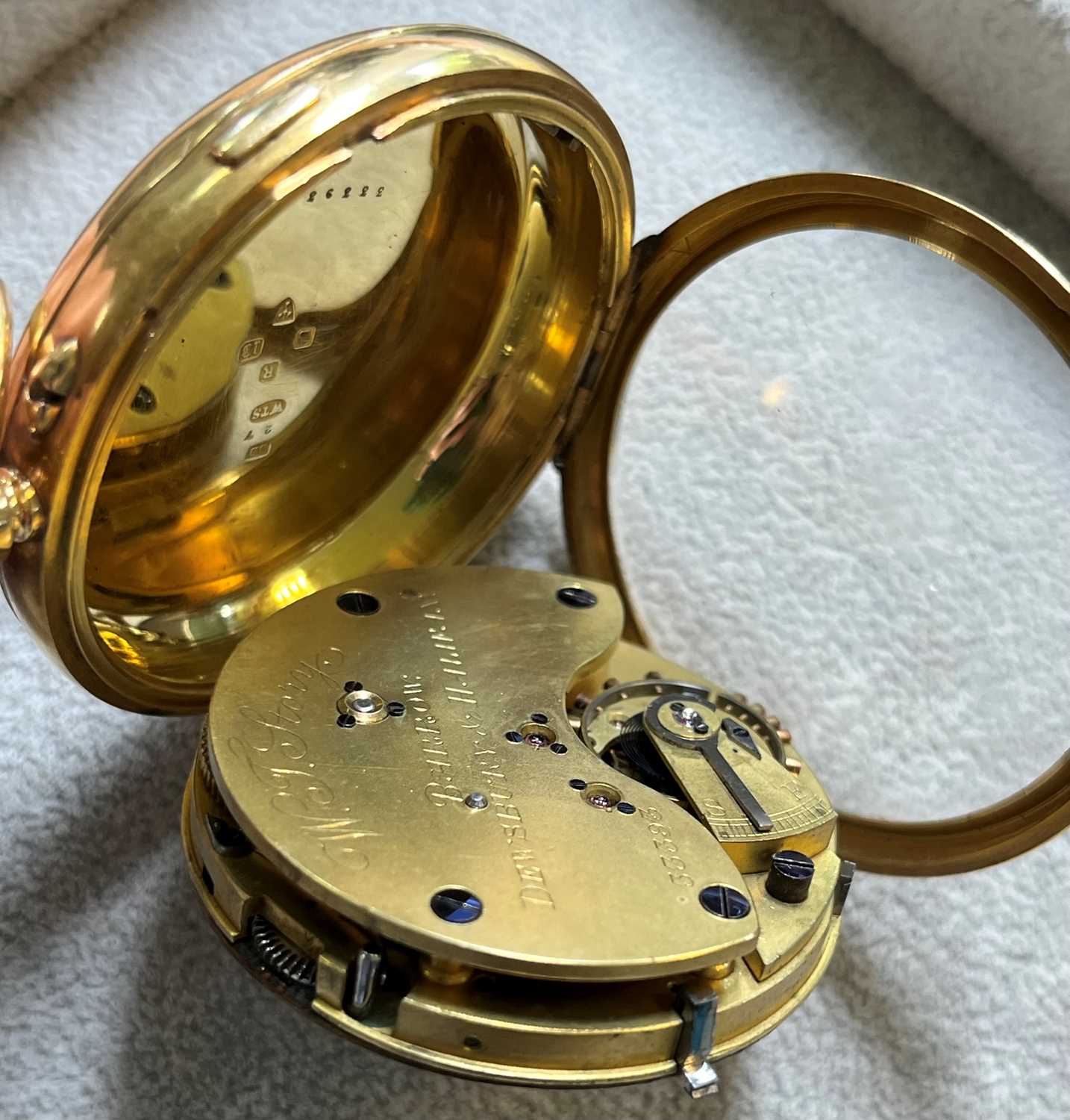 An 18ct gold pocket watch, by WT Story, - Image 6 of 7