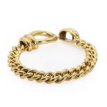 An 18ct gold curb link bracelet, by Nicolis Cola,