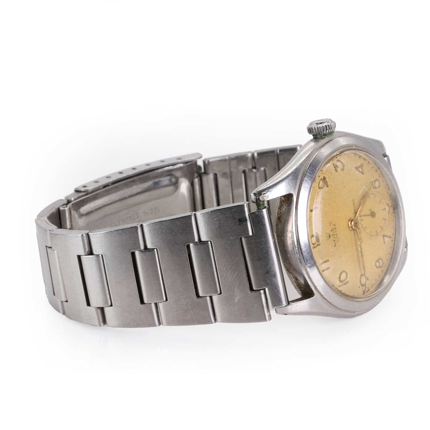 A gentlemen's stainless steel Rolex oyster mechanical watch, c.1946, - Image 2 of 7