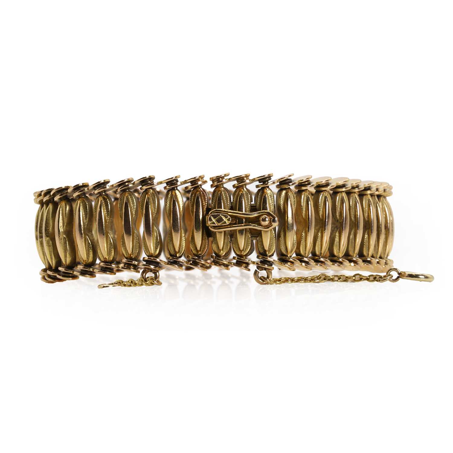 A Mid Century Spanish gold bracelet, - Image 2 of 3