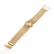 A 9ct gold Bueche Girod and diamond wristwatch,