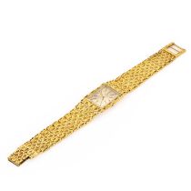 An 18ct gold Omega mechanical bracelet watch,