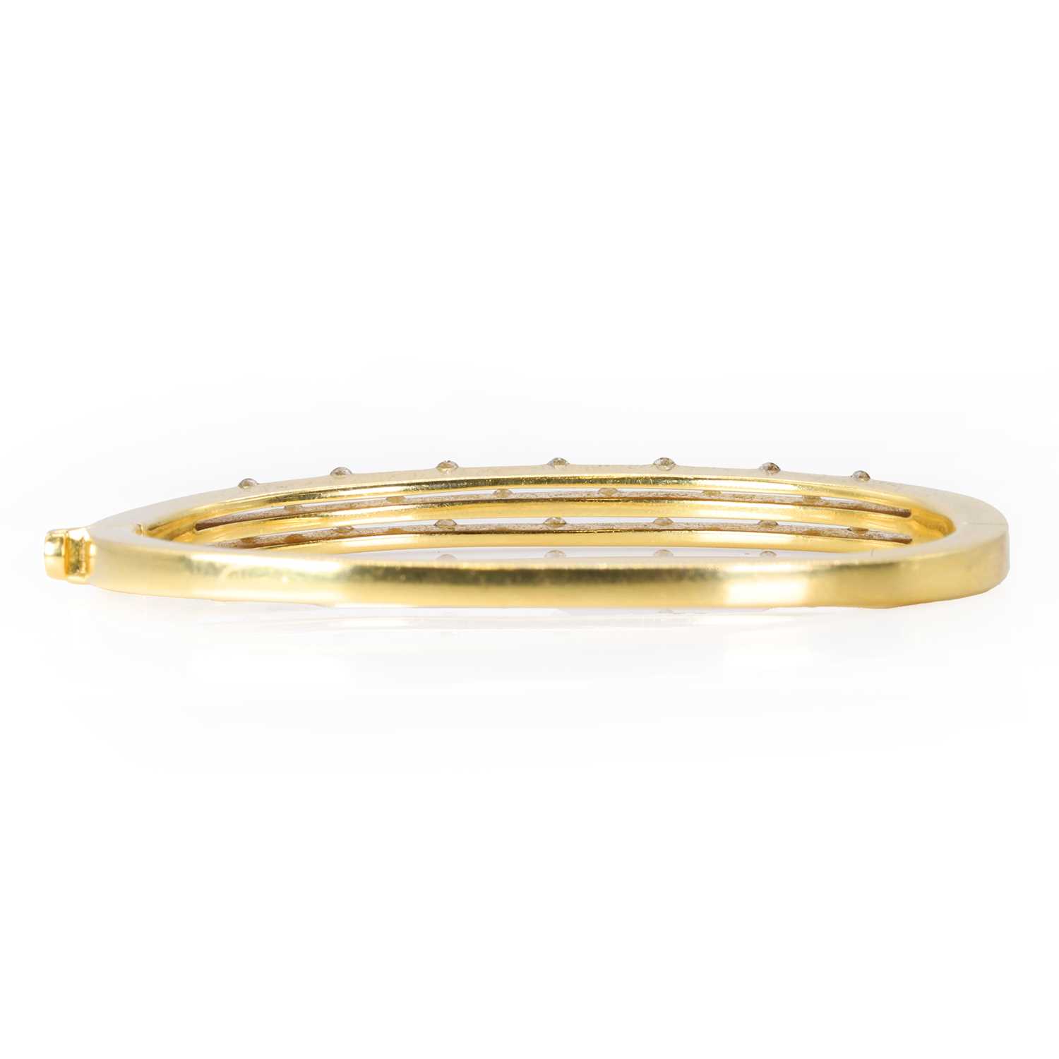 A diamond three row 'Parisienne' bangle, by Roberto Coin, - Image 2 of 3
