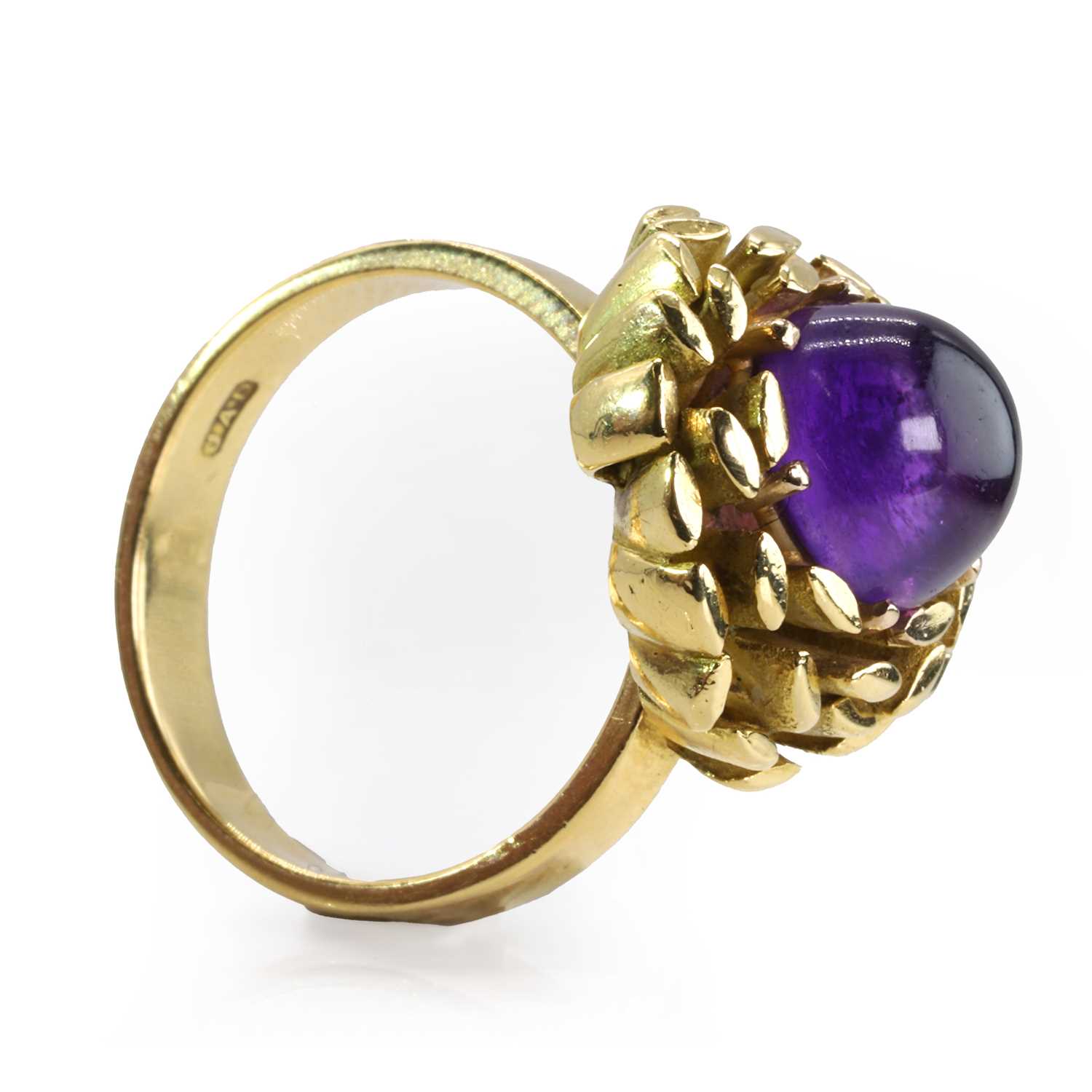 An 18ct gold amethyst ring by John Donald, c.1989, - Image 5 of 5