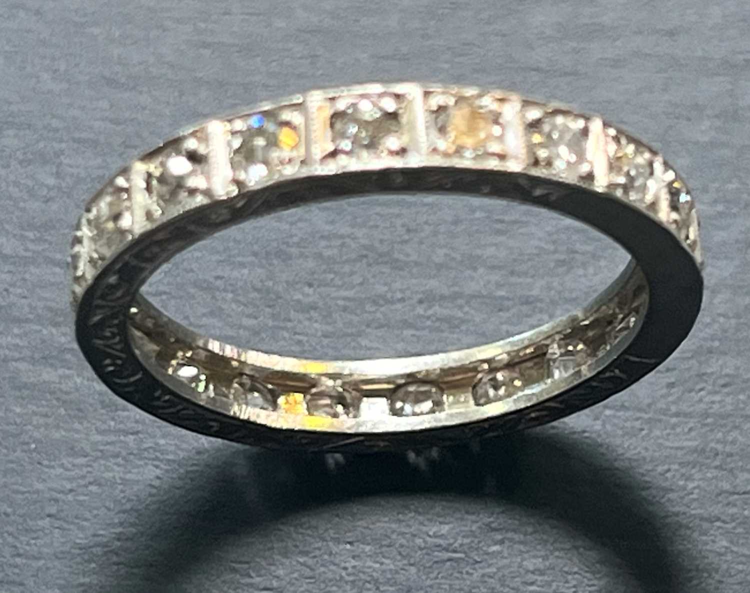 An Art Deco diamond eternity ring, - Image 6 of 11