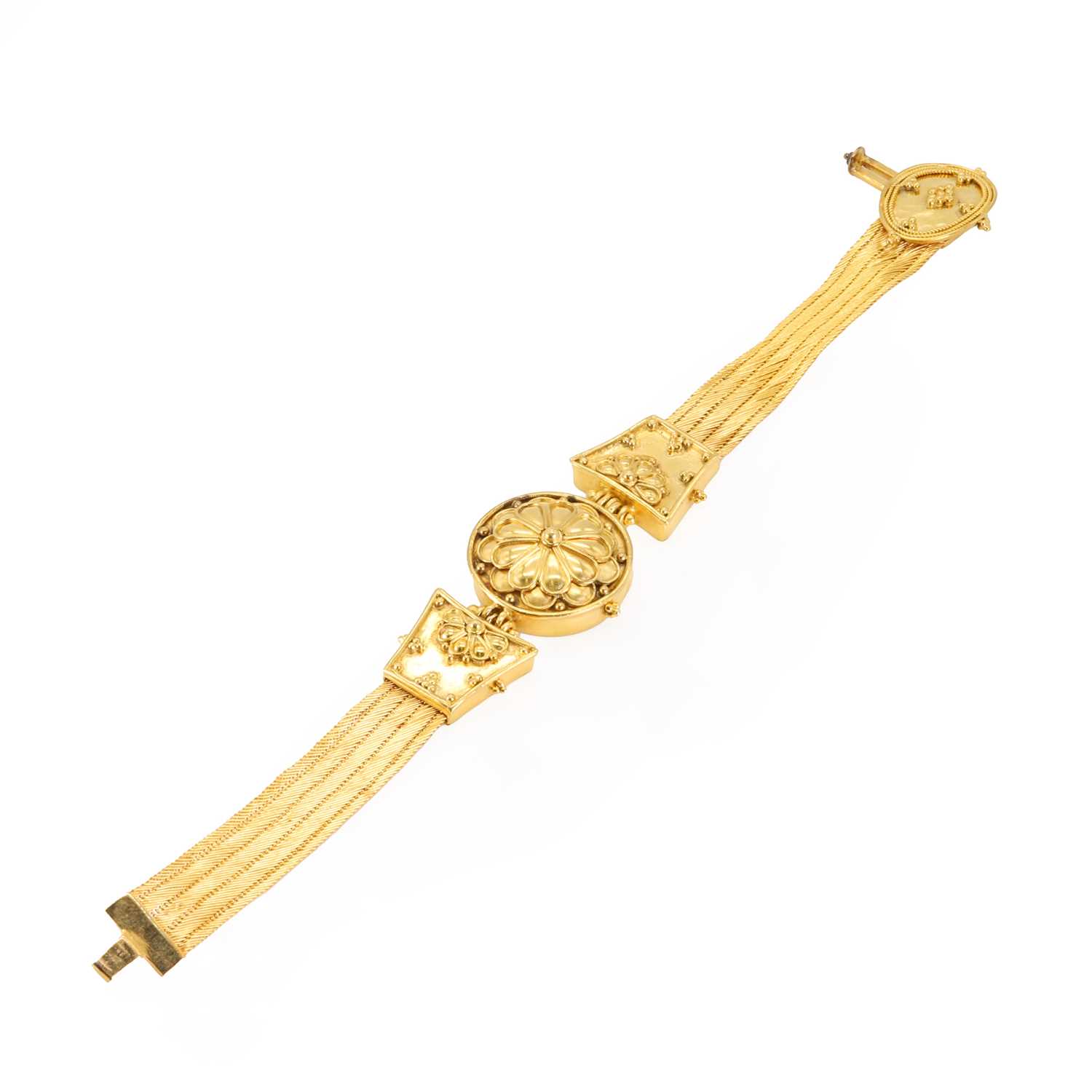 A high carat gold bracelet,