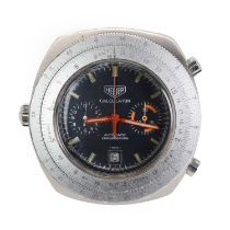 A gentlemen's Heuer Calculator automatic chronograph watch,