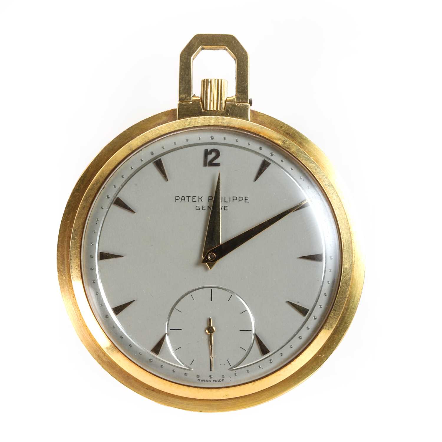 An 18ct gold Patek Philippe open faced pocket watch, - Image 2 of 12