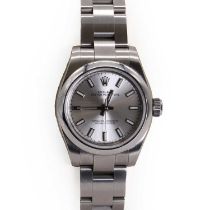 A ladies' stainless steel Rolex Oyster Perpetual automatic watch, c.2017,