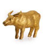 A gold ox ornament,