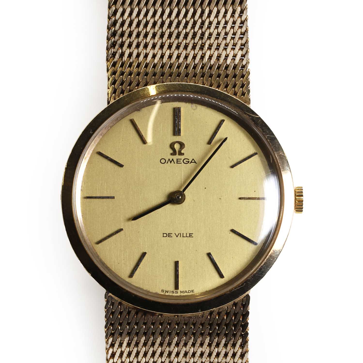 A 9ct gold Omega De Ville automatic watch,