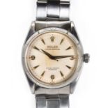 A gentlemen's stainless steel Rolex Oyster Perpetual automatic watch, c.1957,