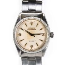 A gentlemen's stainless steel Rolex Oyster Perpetual automatic watch, c.1957,
