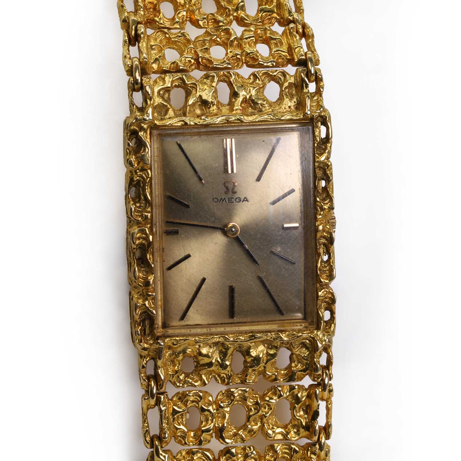 An 18ct gold Omega mechanical bracelet watch, - Image 4 of 6