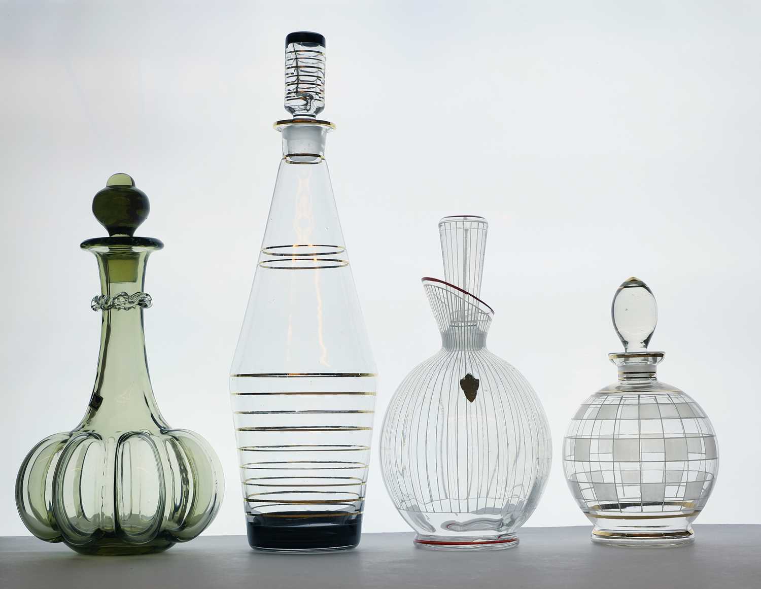 A collection of glass decanters, - Image 2 of 3