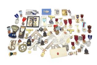 A large collection of Masonic medals and memorabilia,