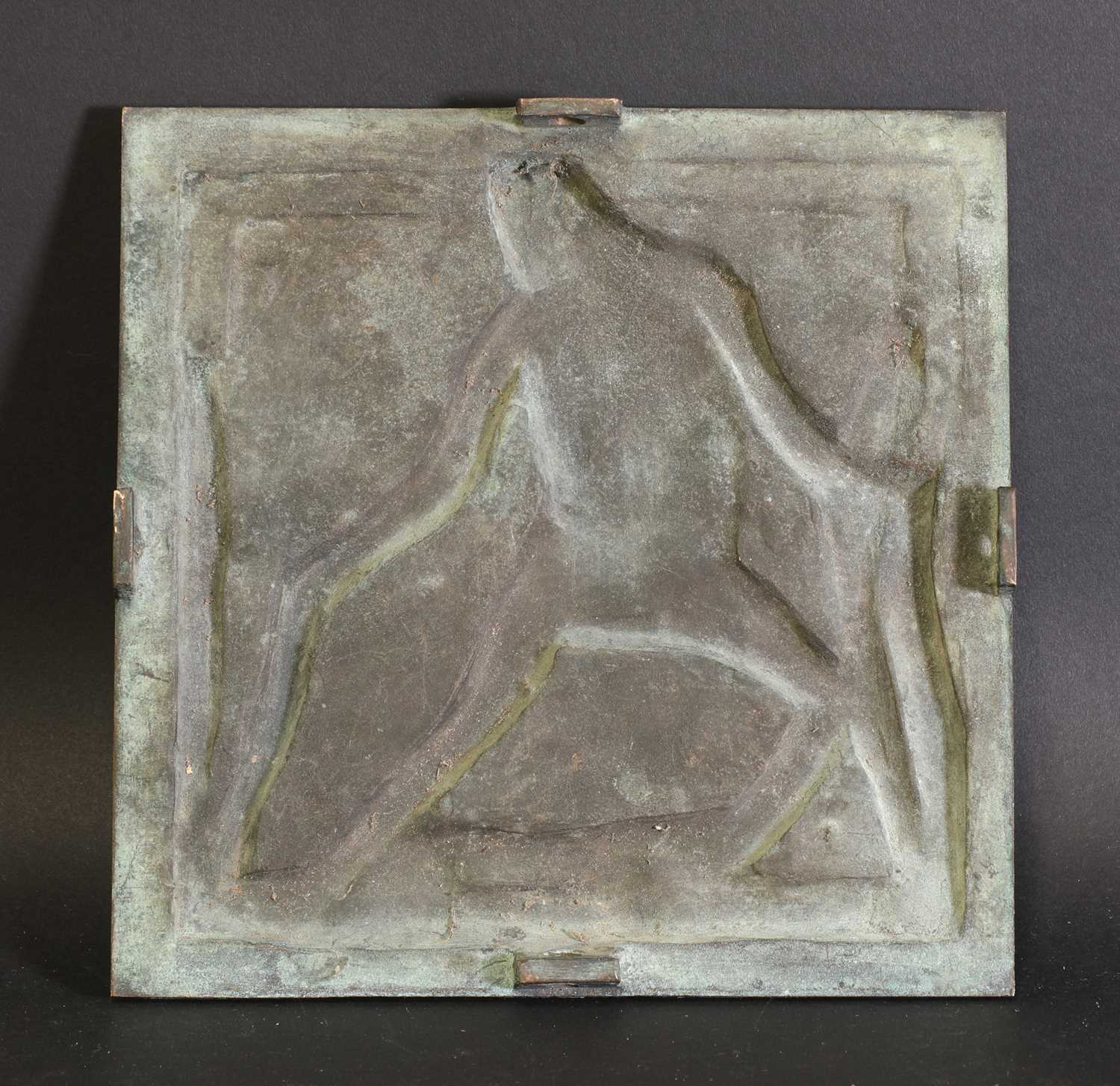 An Art Deco bronze plaque of Hercules and the Lernaean Hydra, - Image 2 of 2