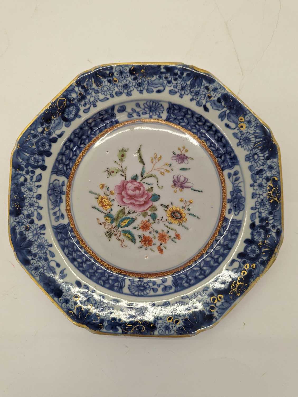 A collection of Chinese export blue and white plates, - Image 4 of 26