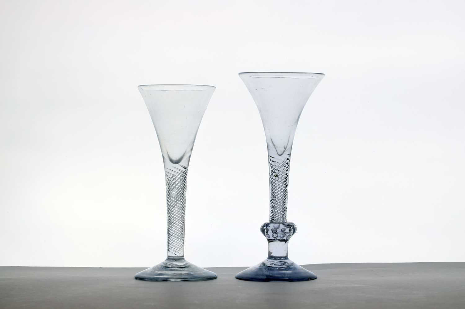 An 18th century air twist wine glass - Image 2 of 2
