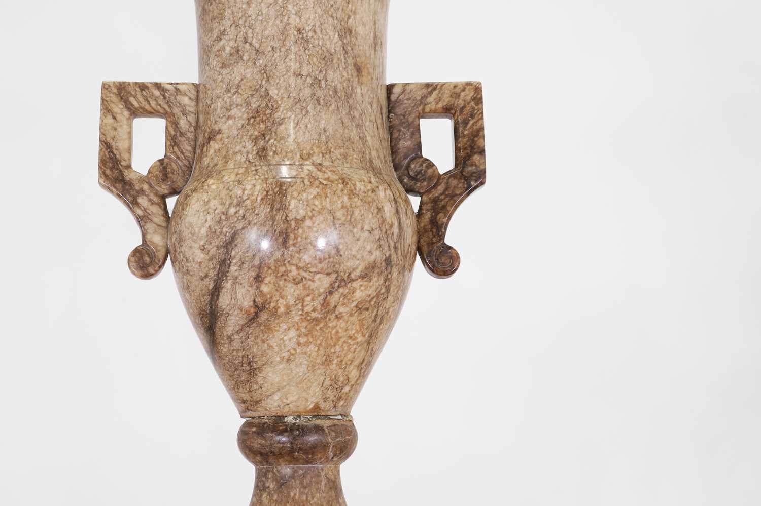 A marble vase and plinth, - Image 7 of 28