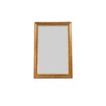 A burr wood wall mirror