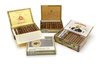 A collection of Cuban cigars,