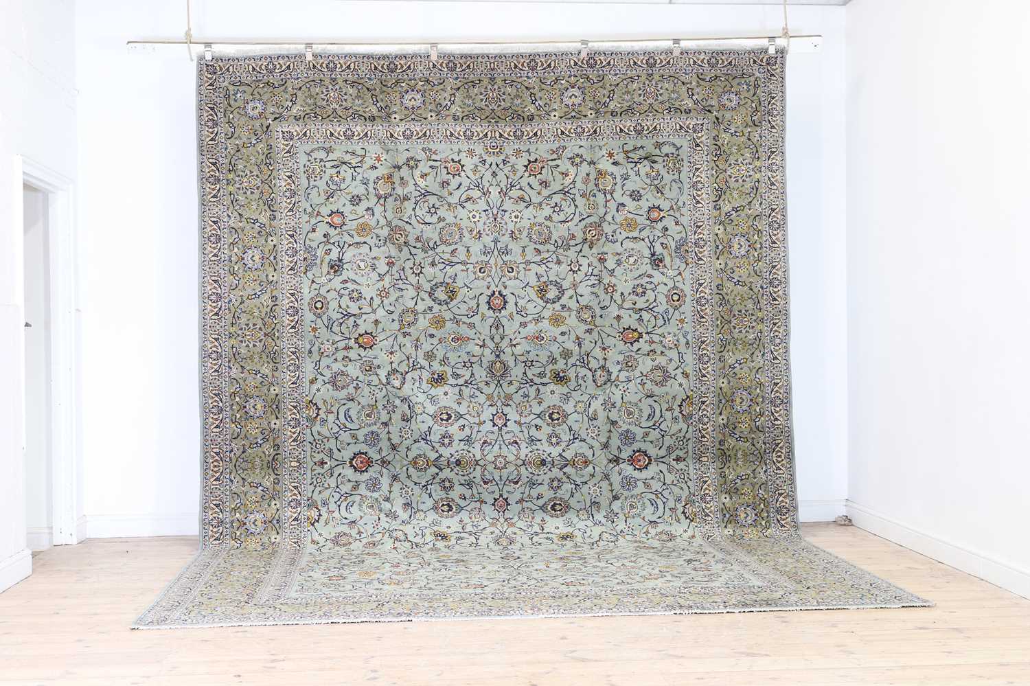 A signed Central Persian Kashan carpet,