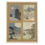 A group of eight Japanese woodblock prints,