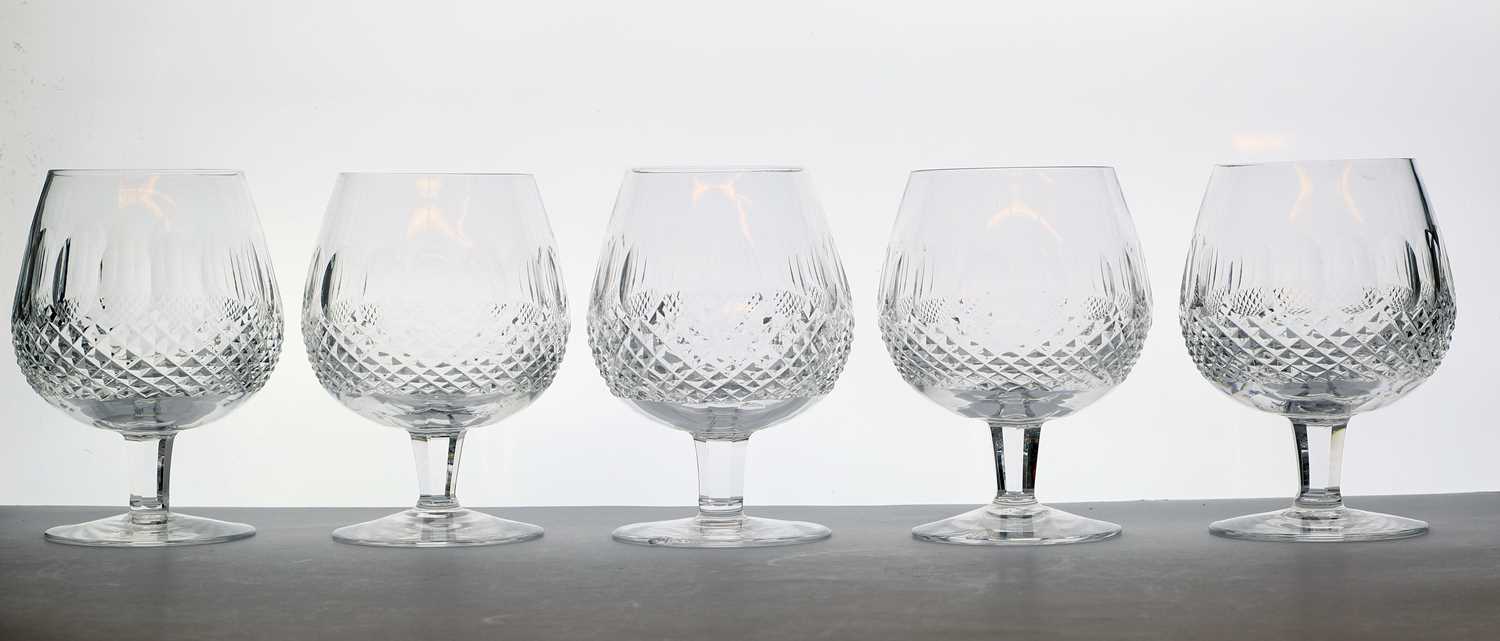 A set of five Waterford Crystal 'Colleen' pattern brandy glasses - Image 2 of 6