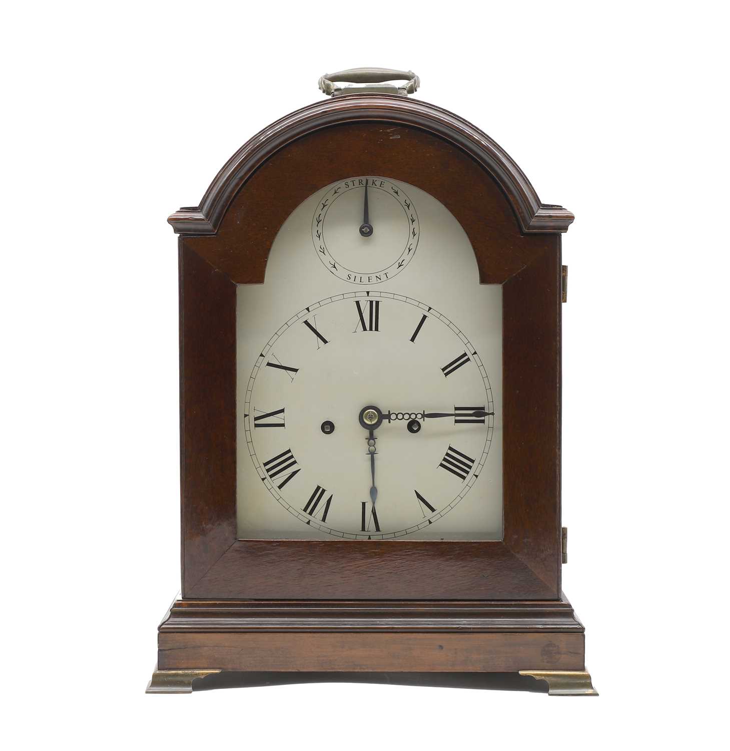 A mahogany bracket clock,